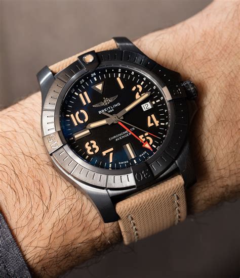 breitling avenger 45 night mission review|breitling gmt 45 night mission.